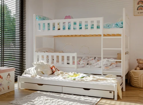 BLANKA 90x180 bílá patrová postel Lano Nábytek