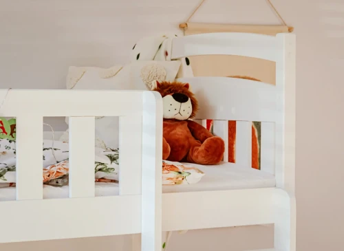 IGNAŚ 90x200 bílá patrová postel Lano Nábytek