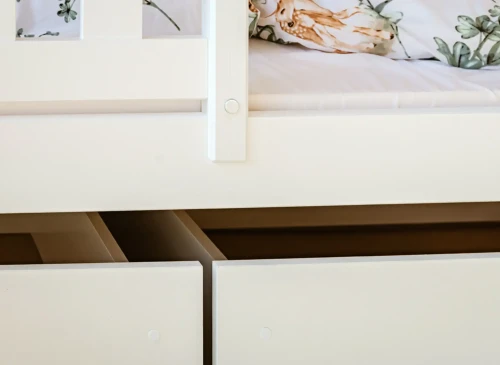 IGNAŚ 90x200 bílá patrová postel Lano Nábytek