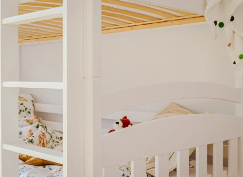 IGNAŚ 90x200 bílá patrová postel Lano Nábytek