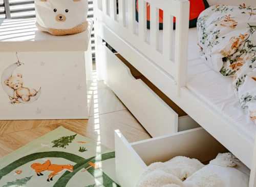 IGNAŚ 90x200 bílá patrová postel Lano Nábytek