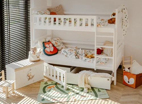 IGNAŚ 80x160 bílá patrová postel Lano Nábytek