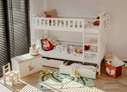 IGNAŚ 80x190 bílá patrová postel Lano Nábytek