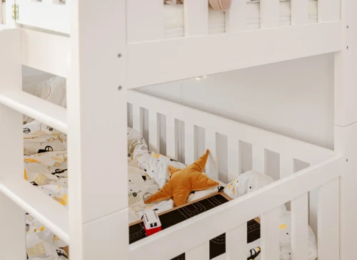 KSAWERY 80x180 bílá patrová postel Lano Nábytek