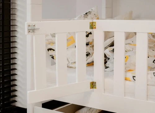 KSAWERY 80x180 bílá patrová postel Lano Nábytek