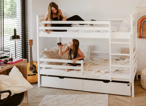 NEMO 90x200 white bunk bed Lano Furniture