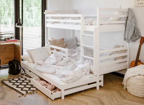 LUK 90x200 bílá patrová postel Lano Nábytek