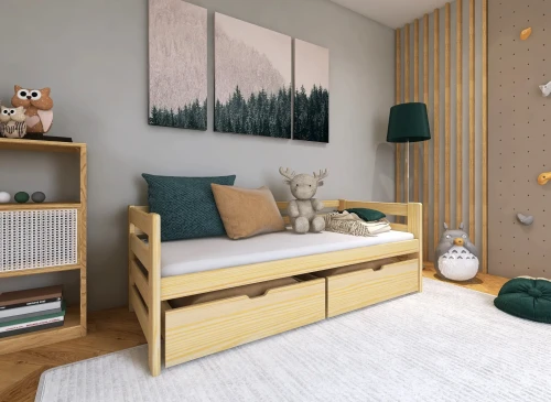 ERGO 80x190 borovice jednolůžková dětská postel Lano Nábytek