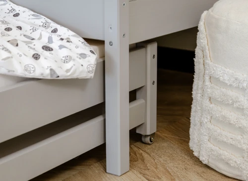 KAJA 90x190 grey double trundle bed Lano Furniture
