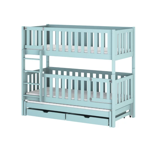 AGATHA 80x180 modrá patrová postel Lano Nábytek