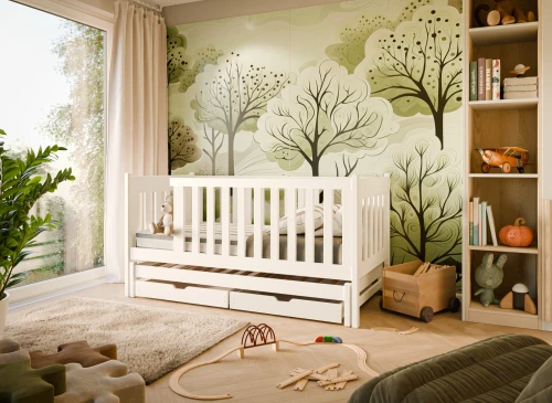 KAJA 90x180 white double trundle bed Lano Furniture