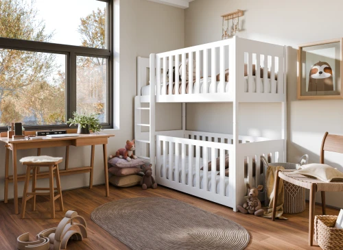 KONRAD 80x200 white bunk bed Lano Furniture