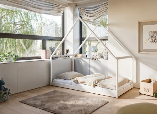 MORIS 80x180 bílá dětská postel Montessori domečková Lano Nábytek