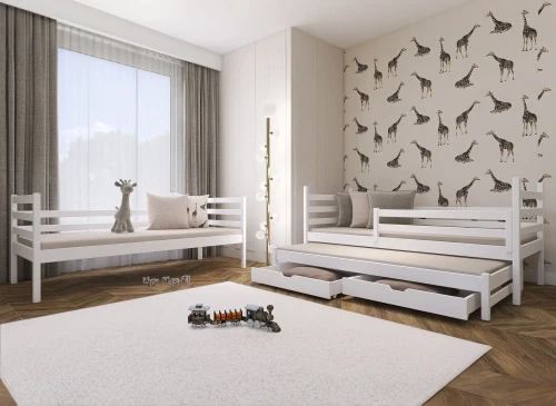 LUK 80x160 růžová patrová postel Lano Nábytek