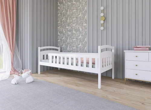 MIA 80x190 modrá vyvýšená jednolůžková dětská postel Lano Nábytek