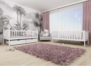 MICHALINA 80x160 růžová patrová postel Lano Nábytek