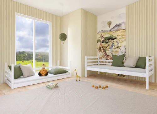 MINI 90x200 bílá patrová postel Lano Nábytek