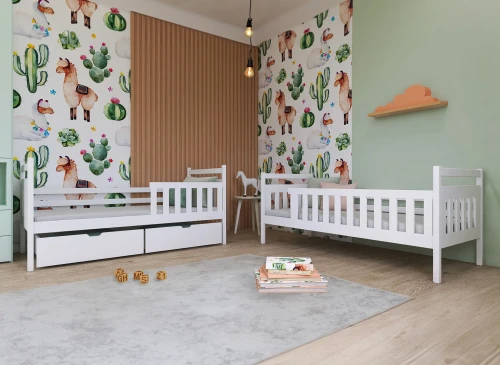 MONIKA 90x200 růžová patrová postel Lano Nábytek