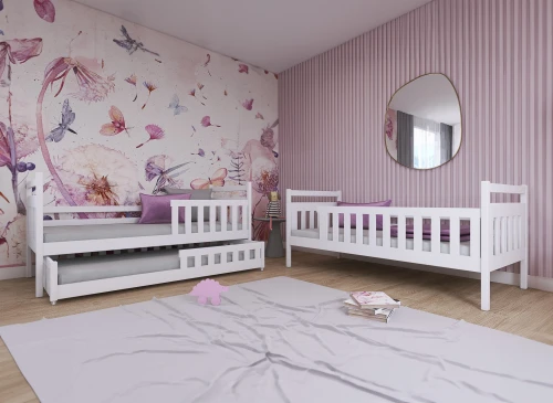 OLIWIA 80x160 grafitová patrová postel Lano Nábytek