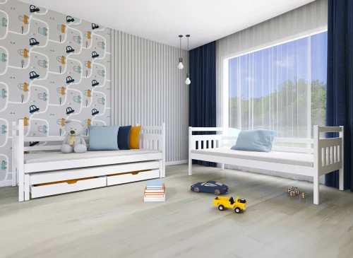 SEWERYN 90x180 borovice patrová postel Lano Nábytek