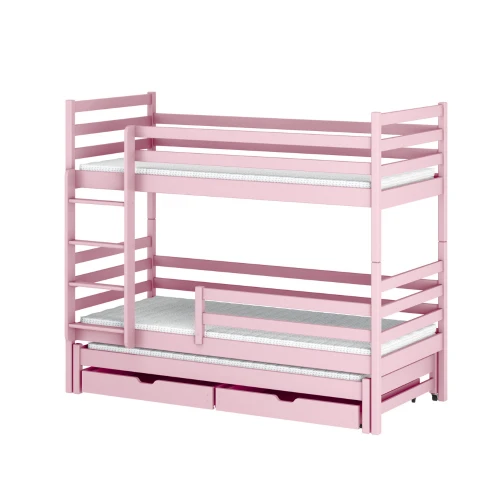 LUK 90x190 pink bunk bed Lano Furniture