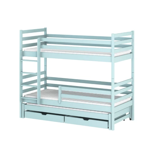 LUK 80x190 modrá patrová postel Lano Nábytek