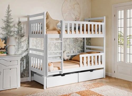MONIKA 90x180 white bunk bed Lano Furniture