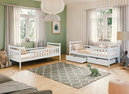 MONIKA 90x200 modrá patrová postel Lano Nábytek