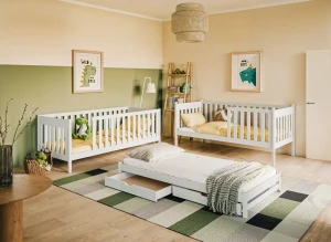 EMILKA 80x200 růžová patrová postel Lano Nábytek