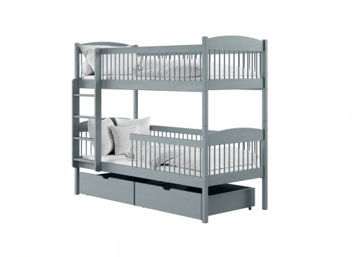 LUNA 90x200 grey bunk bed Lano Furniture
