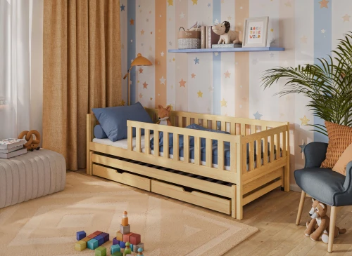 COLA 80x200 borovicová patrová postel Lano Nábytek