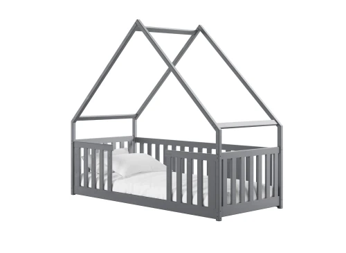 BEE 90x190 grey Montessori floor cot house bed Lano Furniture