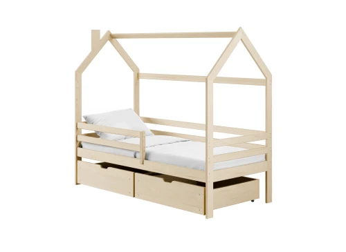 LILA 80x170 pine children’s house bed Lano Furniture