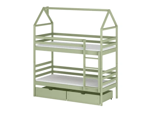 ALEX 80x160 olive green bunk bed Lano Furniture