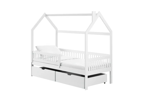 OSKAR 90x190 white single children's house bed Lano Furniture