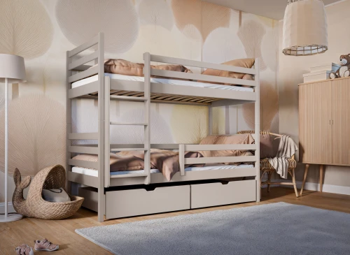 NEMO 90x200 cashmere bunk bed Lano Furniture