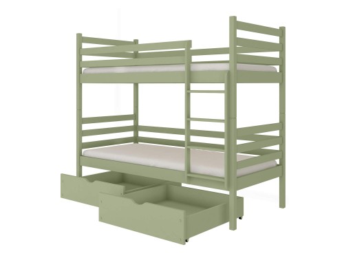 NEMO 90x190 olive green bunk bed Lano Furniture