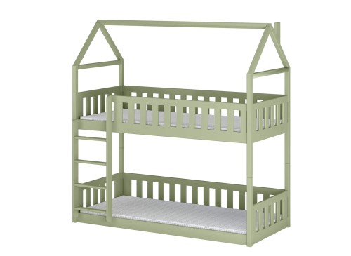 POLA 80x200 olive green bunk bed Lano Furniture