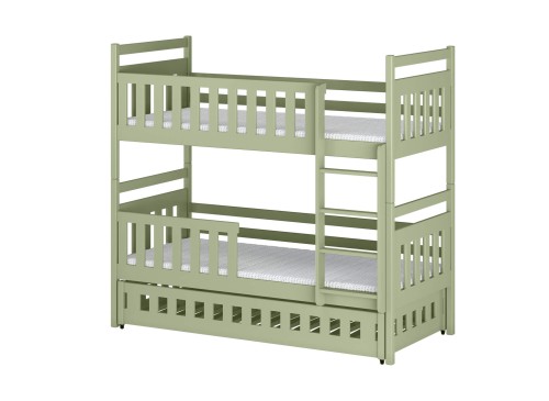 OLIWIA 80x200 olive green bunk bed Lano Furniture