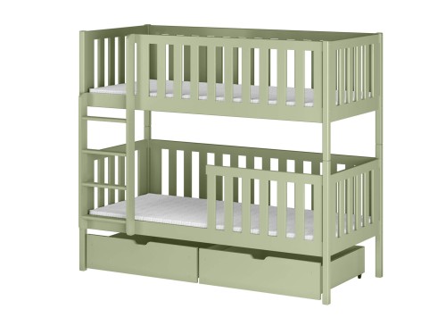 MICHALINA 80x180 olive green bunk bed Lano Furniture