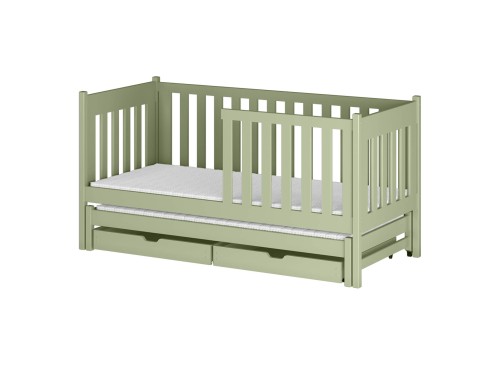 KAJA 90x190 olive green double trundle bed Lano Furniture
