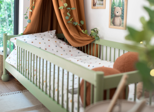 STAR 80x180 olivová dětská jednolůžková postel Lano Nábytek