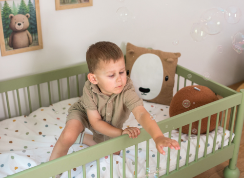 STAR 80x180 olivová dětská jednolůžková postel Lano Nábytek