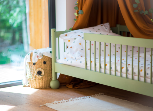 STAR 90x200 olivová dětská jednolůžková postel Lano Nábytek