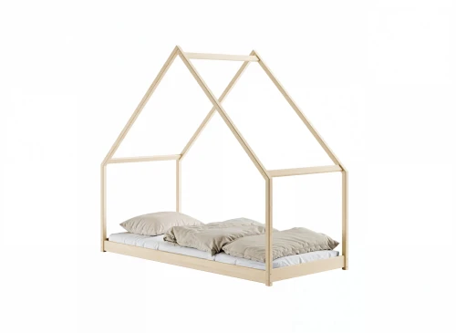 MORIS 80x180 unfinished wood Montessori floor cot house bed Lano Furniture