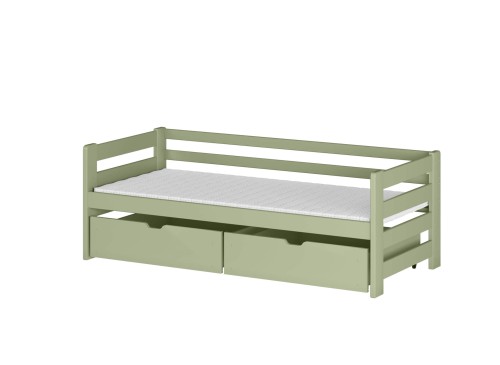ERGO 80x180 olivová dětská jednolůžková postel Lano Nábytek