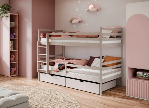 GUSTO 90x200 kašmír patrová postel Lano Nábytek