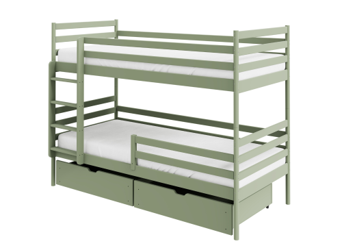 GUSTO 90x200 olivový patrová postel Lano Nábytek