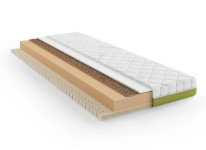 MISTY 70x170 středně tvrdá 13 cm pěnová kokosovo latexová matrace Lano Nábytek