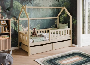 NATAN 80x190 borovice dětská postel domeček Lano Nábytek